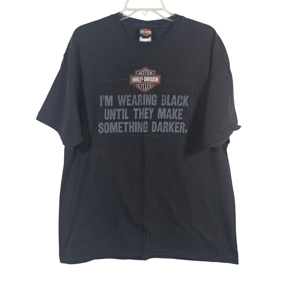Harley Davidson Men's Black Tee Shirt XL